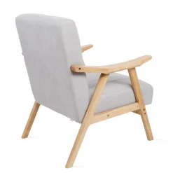 HOMLA Fotel Terra Jasno Nogi Jasne Drewno 70X75X87 Cm