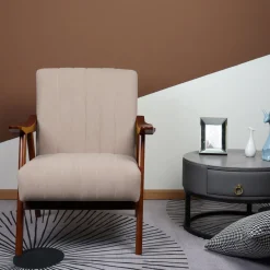 HOMLA Fotel Terra Nogi Ciemnobrazowe 70X75X87 Cm