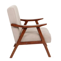 HOMLA Fotel Terra Nogi Ciemnobrazowe 70X75X87 Cm