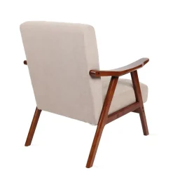 HOMLA Fotel Terra Nogi Ciemnobrazowe 70X75X87 Cm