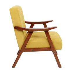 HOMLA Fotel Terra Nogi Ciemnobrazowe 70X75X87 Cm