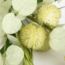 HOMLA Galazka Sztuczna Blomi Zielone Kulki 58 Cm