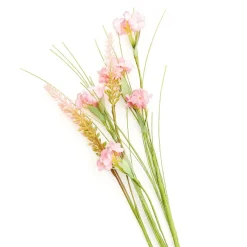 HOMLA Galazka Sztuczna Meadow Z Malymi Kwiatkami Rozowa 53 Cm