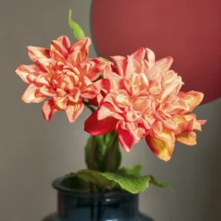 HOMLA Galazka Sztuczna Tena Dalia Pomaranczowo-Czerwona 60 Cm