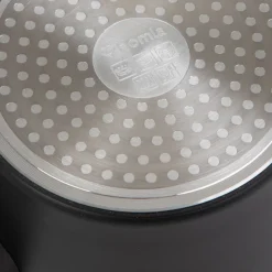 HOMLA Garnek Tristan Z Pokrywka Czarno- Pomaranczowy 1,2 L