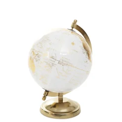 HOMLA Globus Dekoracyjny Globe Zloty 18X15X25 Cm