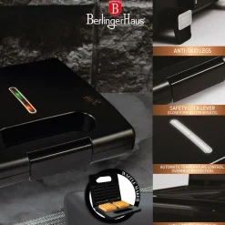 BERLINGER HAUS Gofrownica Black Rose 22,5X13 Cm