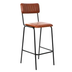 HOMLA Hoker Lumbar W Obiciu Ze Skory Bawolej Brazowe 46X54X103 Cm