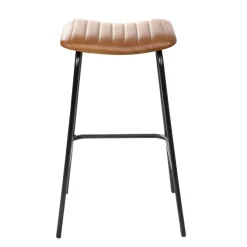 HOMLA Hoker Lumbar W Obiciu Ze Skory Bawolej Brazowe 47X38X77 Cm