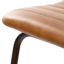 HOMLA Hoker Lumbar W Obiciu Ze Skory Bawolej Brazowe 47X38X77 Cm