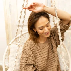 HOMLA Hustawka Circle Bezowa 82X60X115-138 Cm