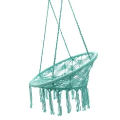 HOMLA Hustawka Circle Doira Makrama Turkusowa 82X60X115-138 Cm