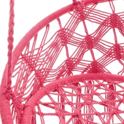 HOMLA Hustawka Circle Doira Makrama Fuksjowa 82X60X115-138 Cm