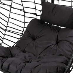 HOMLA Hustawka Solei Czarna Z Czarna Poduszka 95X95X195 Cm