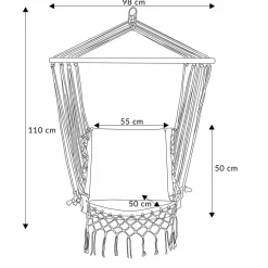 HOMLA Hustawka Wobble Ecru 90X50X50 Cm