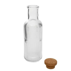 HOMLA Karafka Natia Ryflowana Z Korkiem 1 L