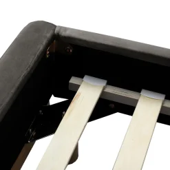 HOMLA Łóżko Karalius Welurowe Szare 160X200 Cm