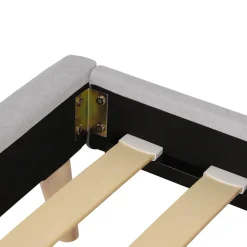 HOMLA Łóżko Venlo Szare 160X200 Cm