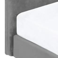 HOMLA Łóżko Venlo Welurowe Szare 160X200 Cm