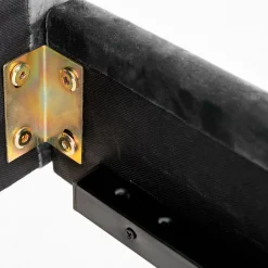 HOMLA Łóżko Venlo Welurowe Szare 160X200 Cm