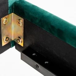 HOMLA Łóżko Venlo Welurowe Zielone 160X200 Cm