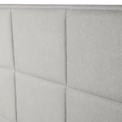 HOMLA Łóżko Ze Stelazem Aster W Tkaninie Jasnoszare 160X200 Cm