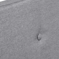 HOMLA Łóżko Ze Stelazem Mikkel Welurowe Szare 140X200 Cm