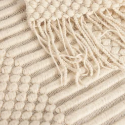 HOMLA Koc Berga Kremowe Supelki 130X170 Cm