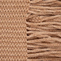 HOMLA Koc Chenille Szenilowy Bezowy 130X170 Cm