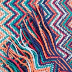 HOMLA Koc Meba W Kolorowe Zygzaki 130X170 Cm