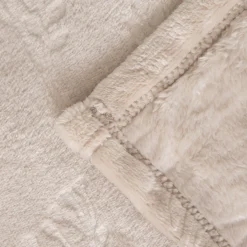 HOMLA Koc Mirimo W Galazki Bezowy 150X200 Cm