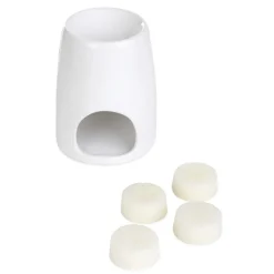 HOMLA Komienk Ceramiczny Fires Z Woskiem Fresh Linen 10X12,5 Cm 22G