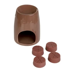 HOMLA Komienk Ceramiczny Fires Z Woskiem Sandalwood 10X12,5 Cm 22G