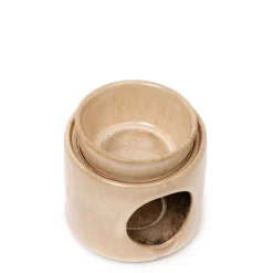 HOMLA Kominek Soleto Ceramiczny Bezowy 9X9X10 Cm