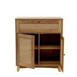 HOMLA Komoda Notto Z Rattanem 74X35X86 Cm