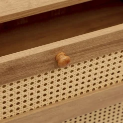 HOMLA Komoda Notto Z Rattanem 74X35X86 Cm
