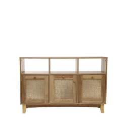 HOMLA Komoda Notto Z Rattanem 110X35X72 Cm