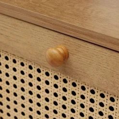 HOMLA Komoda Notto Z Rattanem 110X35X72 Cm