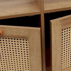 HOMLA Komoda Notto Z Rattanem 110X35X72 Cm