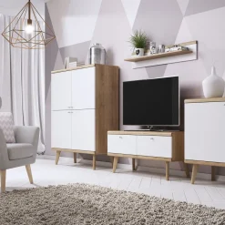 HOMLA Komoda Primo! Dab Riviera 107X134X40 Cm