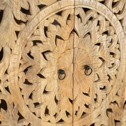 HOMLA Komoda Sombre Lite Drewno Mango Zlobione 90X40X160 Cm