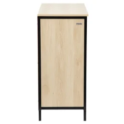 HOMLA Komoda Swen Naturalna Z Metalowymi Nogami 80X40X88 Cm
