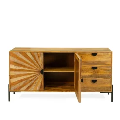 HOMLA Komoda Tropea Lite Drewno Mango Z Akacja 150X40X75 Cm