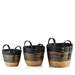 MONDEX Komplet Koszy Bali 30X24 Cm; 26X22 Cm; 20X18 Cm 3 Szt.