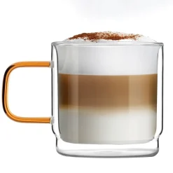 VIALLI DESIGN Komplet Szklanek Amber Z Podwojna Scianka 2 Szt. 320 Ml