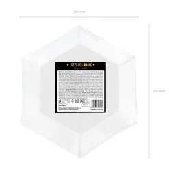 PARTYDECO Komplet Talerzy Black Papierowych 6 Szt. Fi 23 Cm