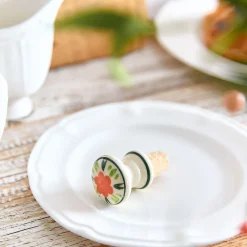 HOMLA Korek Rene Do Wina Z Kwiatem 6X4 Cm