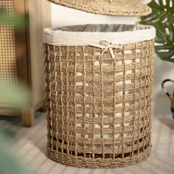 HOMLA Kosz Do Przechowywania Denahi Okragly Z Wysciolka 40X47 Cm