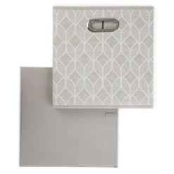 HOMLA Kosz Do Przechowywania Hadria Bezowy 30X30X30 Cm