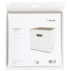 HOMLA Kosz Do Przechowywania Hadria Bezowy 30X30X30 Cm